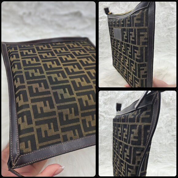 FENDI Zucca Pattern FF Clutch - Picture 15 of 17